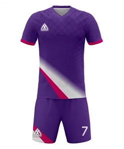 Summa Drive Men's Soccer Stripe Jersey Dry Fit Violet/White With Pink FOOTBALL