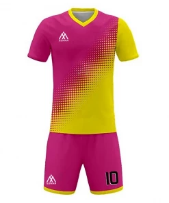 Summa Drive Quick-Dry Polyester Field Football Jersey Uniform Pink/Yellow