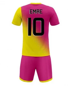 Summa Drive Quick-Dry Polyester Field Football Jersey Uniform Pink/Yellow