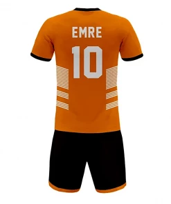 Summa Drive Quality V Collar Sublimation Soccer Jersey Orange/White With Black