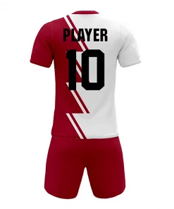 Summa Drive New Design Sublimation Printing Soccer Jersey Uniform Soccer Kits White/Red
