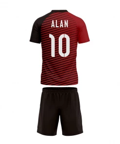 Summa Drive V Collar Classic Design Football Jersey Football Kits Red/Black