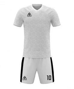 FOOTBALL Summa Drive Retro Design Polyester Soccer Jersey White