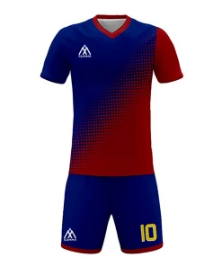 Summa Drive Quick-Dry Polyester Field Football Jersey Uniform Blue/Red