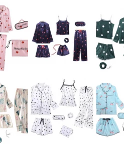 Summa Store Women's Clothing Summa Next Hot Selling Floral Print Top And Pants Pajamas Sleepwear For Women