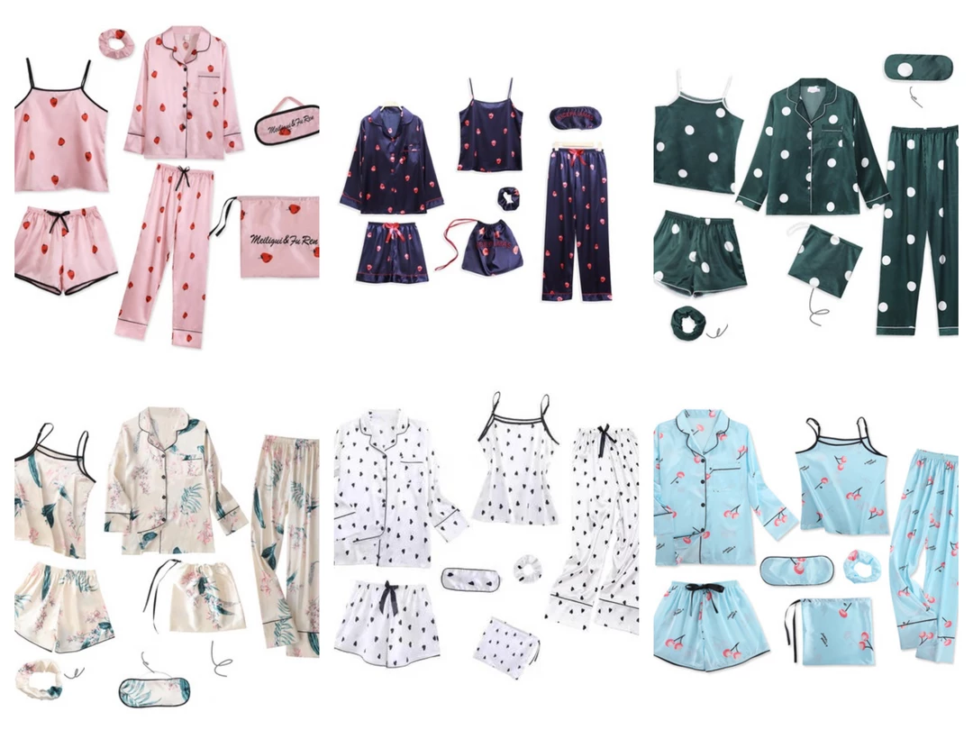 Summa Store Women's Clothing Summa Next Hot Selling Floral Print Top And Pants Pajamas Sleepwear For Women 3 Summa Store Women's Clothing Summa Next Hot Selling Floral Print Top And Pants Pajamas Sleepwear For Women