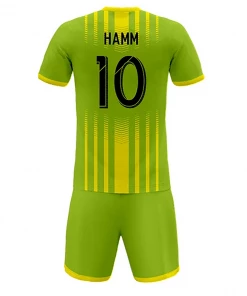 Summa Drive Men's Sublimation Football Jersey Set Green And Yellow