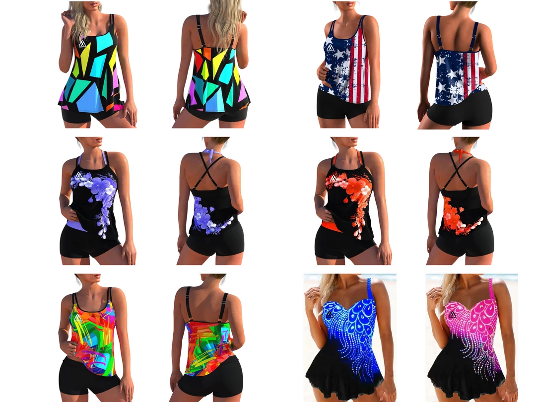 Summa Store Summa Sun - 3D Print Tankini Swimsuits Women's Clothing 3 Summa Store Summa Sun - 3D Print Tankini Swimsuits Women's Clothing
