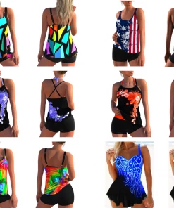 Summa Store Summa Sun - Floral Print Tankini Swimsuits High Waist